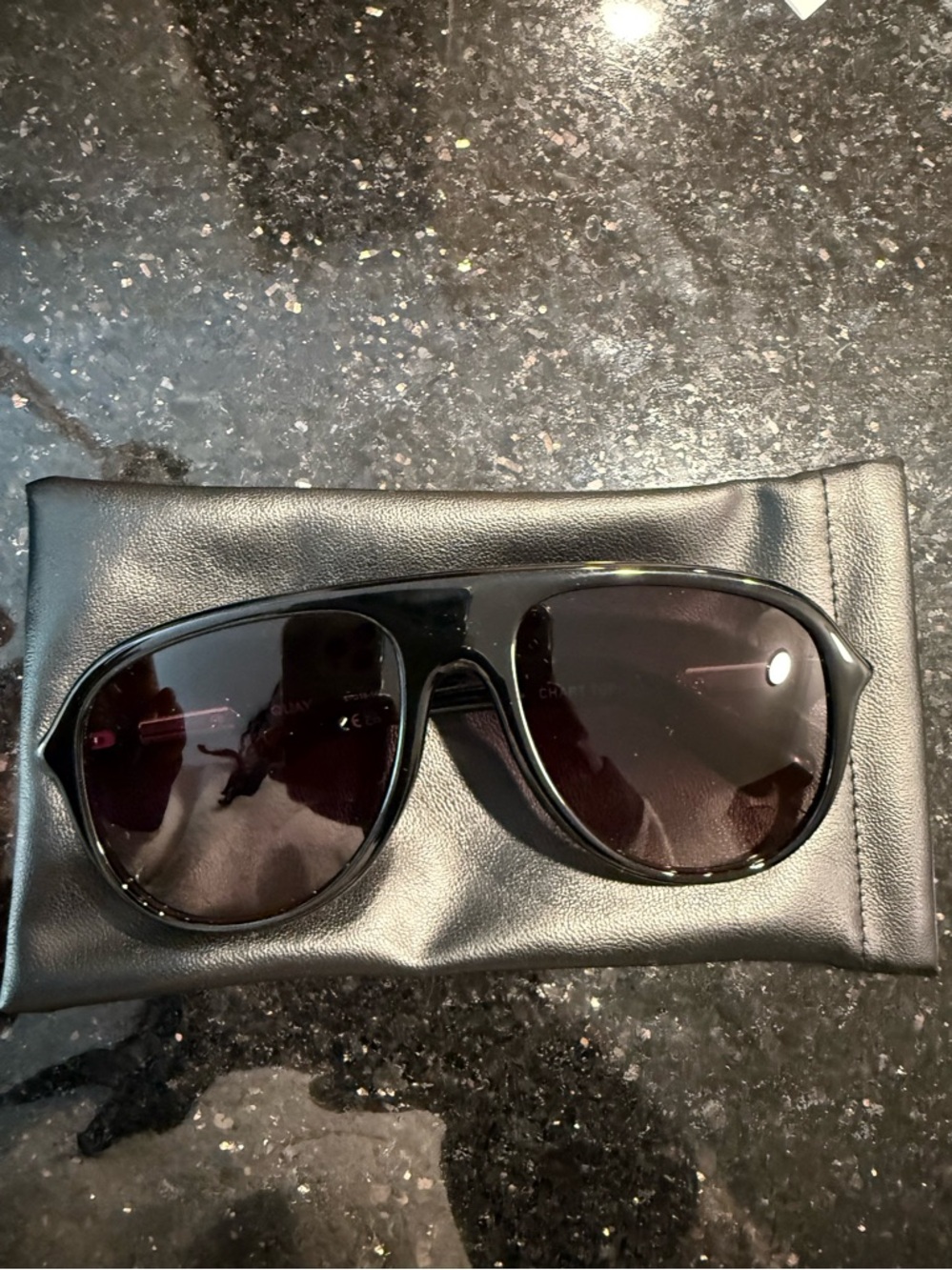 Chart Topper 54mm Aviator Sunglasses Color: Black/ Smoke Taupe - Picture 3 of 5